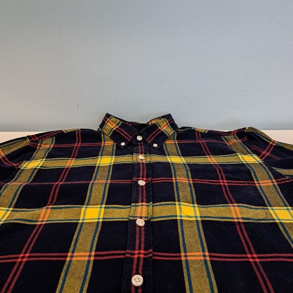 J. Crew Men's Large Long Sleeve Button Down Slim Fit Plaid Oxford Style #03034 - Picture 5 of 13